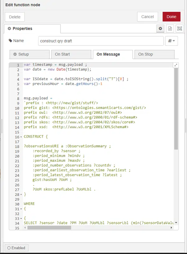 A Slice of Pi: Some Small Scale Experiments with Sensor Data and Graphs